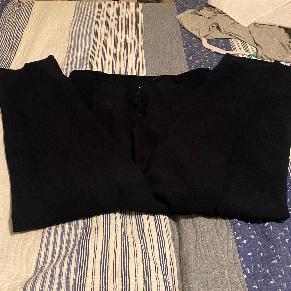 Pencil cut business pants
